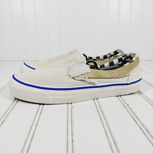 Vans Vault Inside Out Checkerboard Classic Slip-On Distressed Canvas SneakerF545